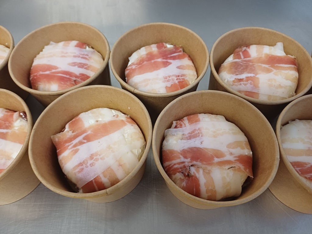 BOH Fromage frais moulé de brebis - LARD FUMÉ