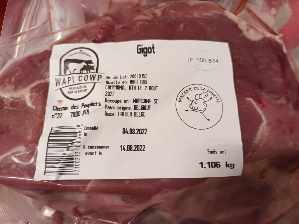 BOH CONGELE -Gigot d'agneau