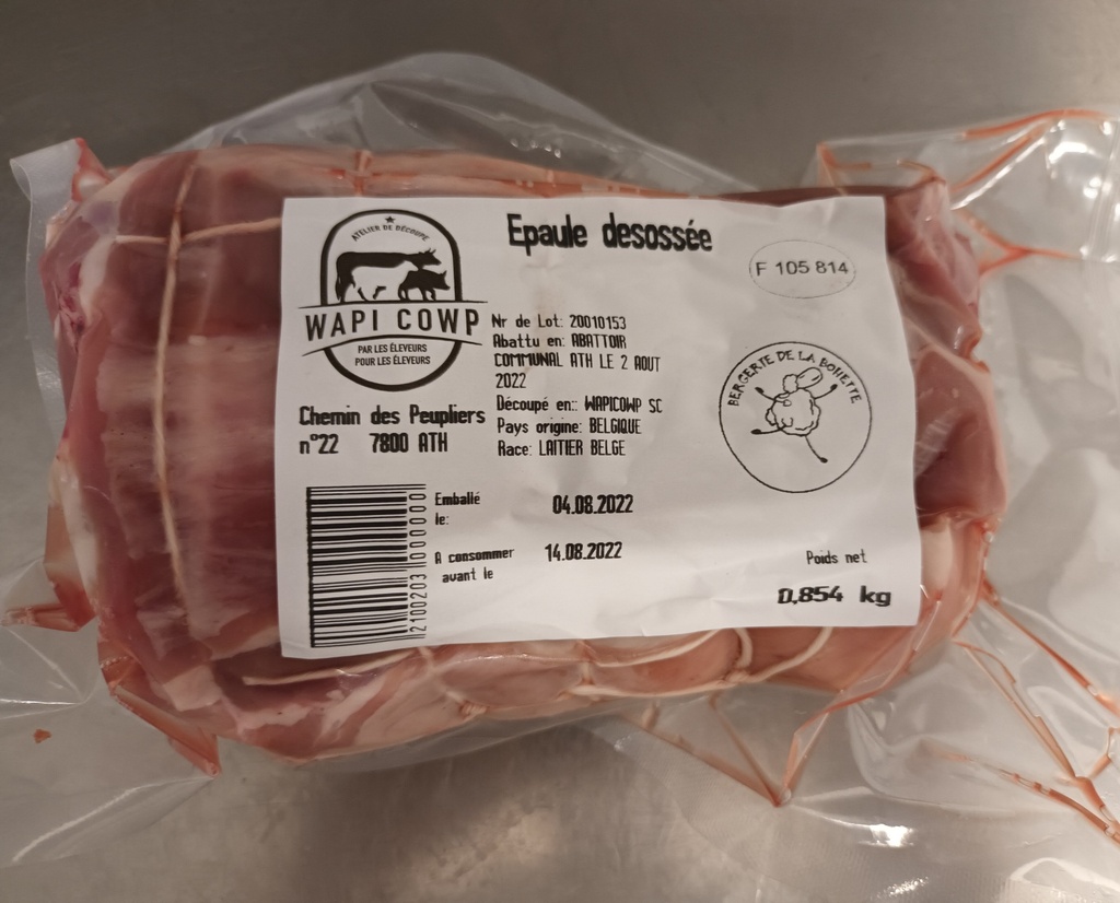 BOH - Epaule d'agneau