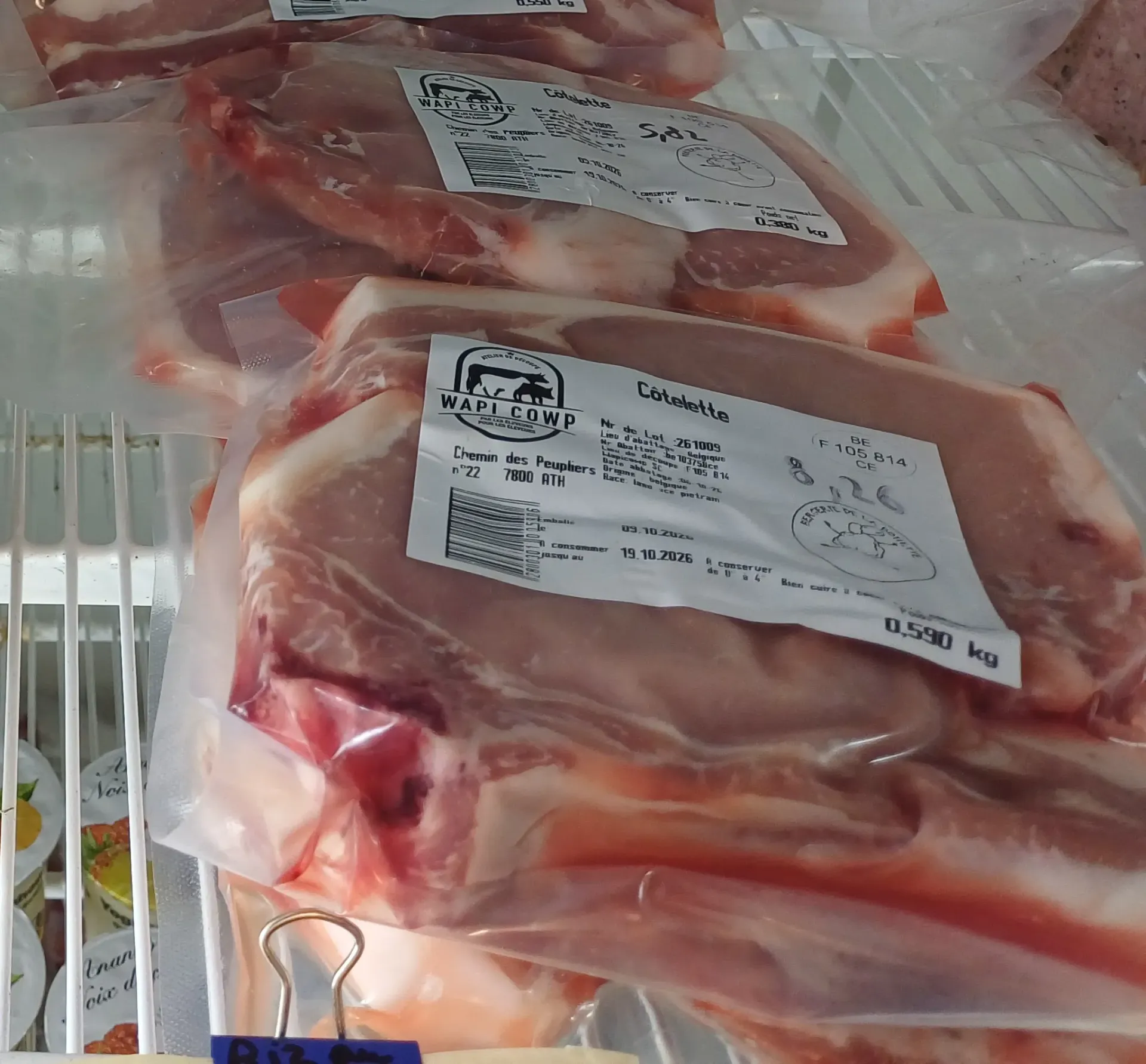BOH- Côtes de porc (2tr) - CONGELEES