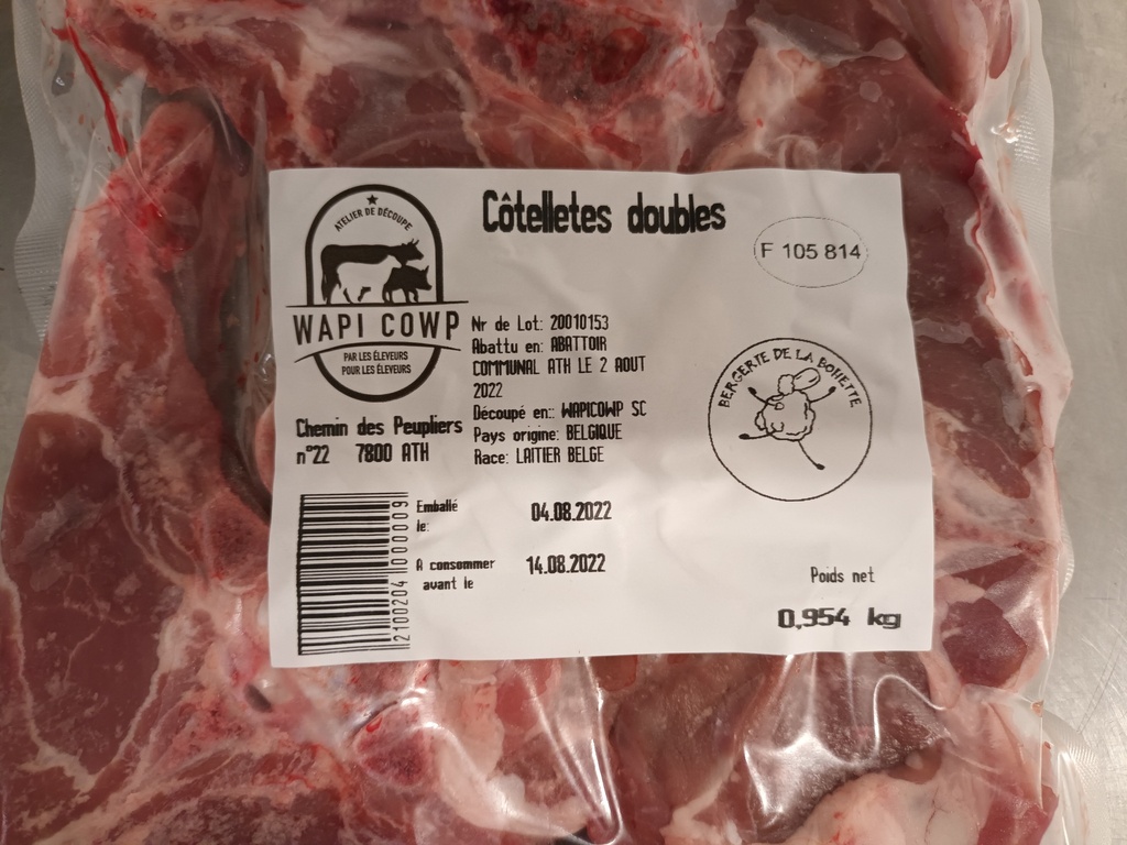 BOH-Côtes d'agneau (4pc)