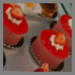 KAT Bavarois framboise individuel 