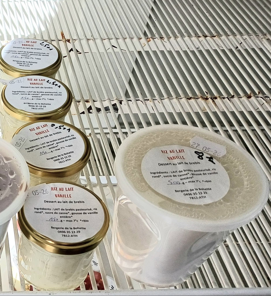 BOH Riz au lait de brebis vanille 500g