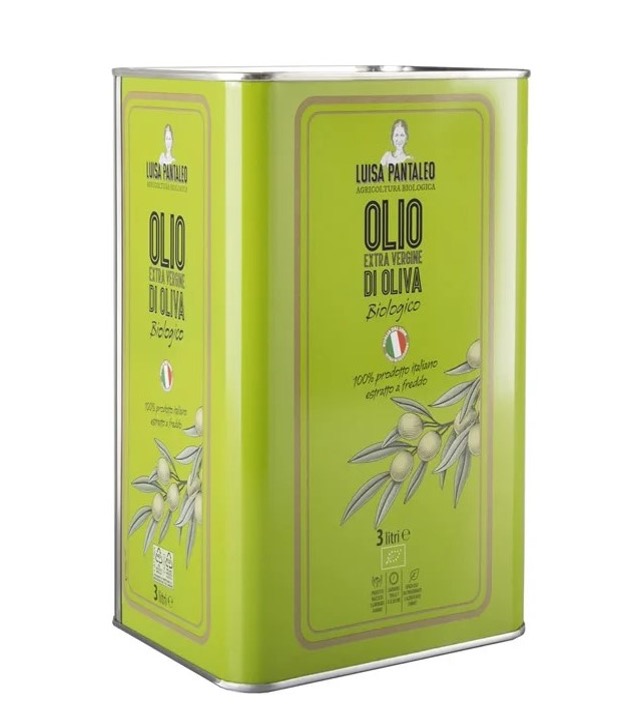 FAT E01. Huile d'Olive Extra-Vierge BIO Bidoni 3L