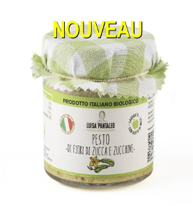 FAT F11B. Pesto de courgettes et fleurs de courgettes bio