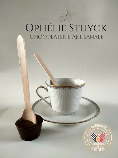 [OSC008] OSC Cuillère à chocolat chaud noir 