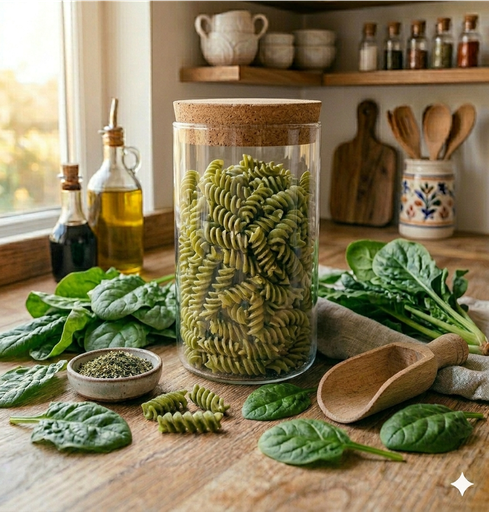 [FAT064] FAT C. Fusilli pâtes sèches aux épinards