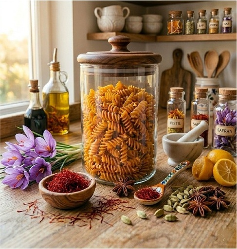 [FAT065] FAT C. Fusilli pâtes sèches au safran