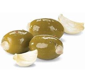 GGS Olives vertes fourrées à l'ail dans de l'huile d'olive