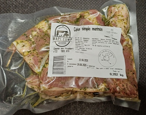 BOH-Côtes d'agneau marinées (4pc)